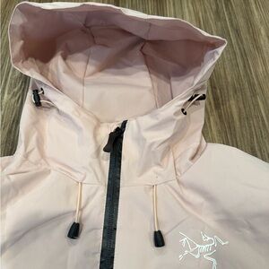 Women’s Light Pink Arcteryx Hooded Jacket
